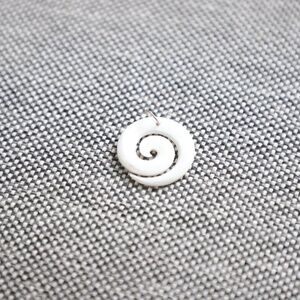 New Zealand Spiral White Abalone Pendant